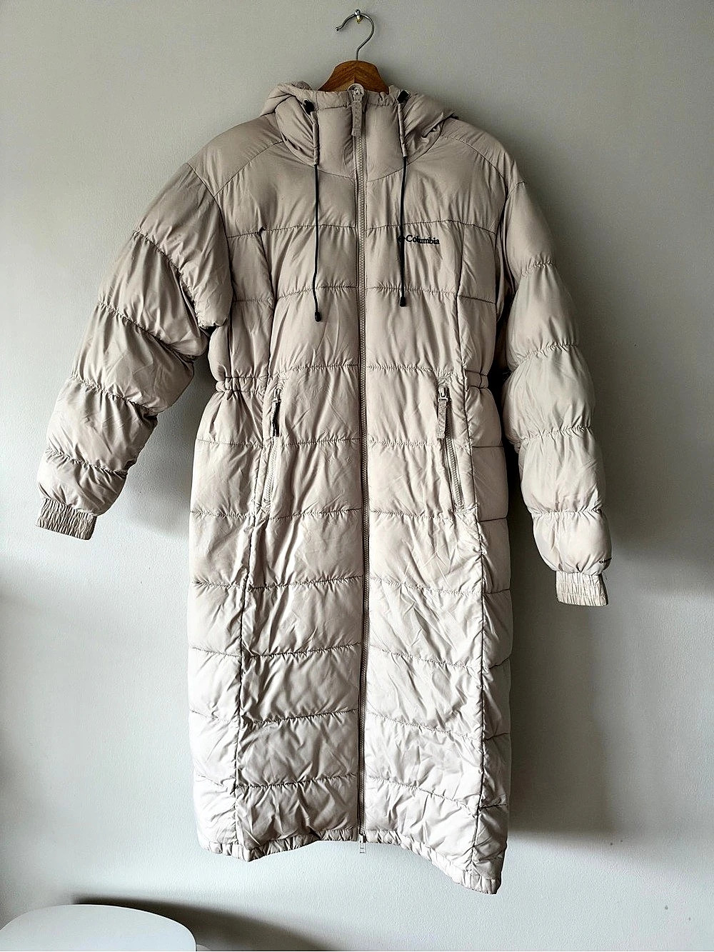 Columbia Women's Heavenly Long Hooded Jacket Beige
